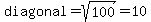 diagonal+=+sqrt%28100%29=10