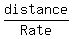distance%2FRate