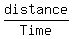 distance%2FTime