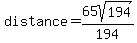distance=65sqrt%28194%29%2F194