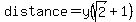 distance=y%28sqrt%282%29%2B1%29