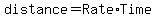 distance+=+Rate%2ATime