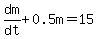 dm%2Fdt%2B0.5m=15