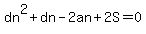 dn%5E2%2Bdn-2an%2B2S=0