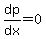 dp%2Fdx=0