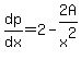 dp%2Fdx=2-2A%2Fx%5E2