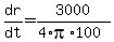 dr%2Fdt+=+3000%2F%284%2Api%2A100%29