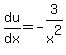 du%2Fdx=-3%2Fx%5E2
