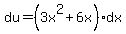 du=%283x%5E2%2B6x%29dx