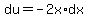 du=-2x%2Adx