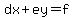 dx%2Bey=f
