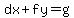 dx%2Bfy=g