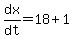 dx%2Fdt=18%2B1