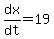 dx%2Fdt=19