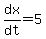 dx%2Fdt=5