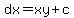 dx=xy%2Bc