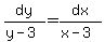 dy%2F%28y-3%29+=+dx%2F%28x-3%29