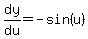 dy%2Fdu=-sin%28u%29