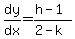 dy%2Fdx=%28h-1%29%2F%282-k%29