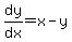 dy%2Fdx=+x+-+y