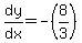 dy%2Fdx=-%288%2F3%29