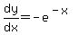 dy%2Fdx=-e%5E%28-x%29