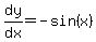 dy%2Fdx=-sin%28x%29