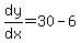 dy%2Fdx=30-6