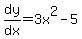 dy%2Fdx=3x%5E2-5