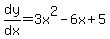 dy%2Fdx=3x%5E2-6x%2B5