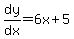 dy%2Fdx=6x%2B5