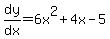 dy%2Fdx=6x%5E2%2B4x-5