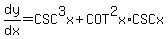 dy%2Fdx=CSC%5E3x%2BCOT%5E2x%2ACSCx