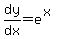 dy%2Fdx=e%5E%28x%29