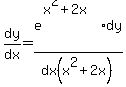 dy%2Fdx=e%5E%28x%5E2%2B2x%29dy%2Fdx%28x%5E2%2B2x%29