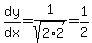 dy%2Fdx+=+1%2Fsqrt%282%2A2%29=1%2F2