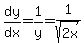 dy%2Fdx+=+1%2Fy+=+1%2Fsqrt%282x%29