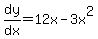 dy%2Fdx+=+12x-3x%5E2