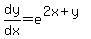 dy%2Fdx+=+e%5E%282x%2By%29