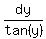 dy%2Ftan%28y%29