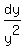 dy%2Fy%5E2