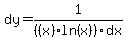 dy=1%2F%28%28x%29ln%28x%29%29dx