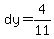 dy=4%2F11