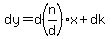 dy=d%28n%2Fd%29x%2Bdk