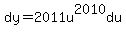 dy+=+2011u%5E2010du