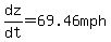 dz%2Fdt+=+69.46mph