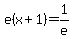 e%28x%2B1%29=+1%2Fe