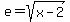 e=sqrt%28x-2%29