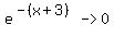 e%5E%28-%28x%2B3%29%29-%3E0
