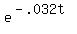e%5E%28-.032t%29
